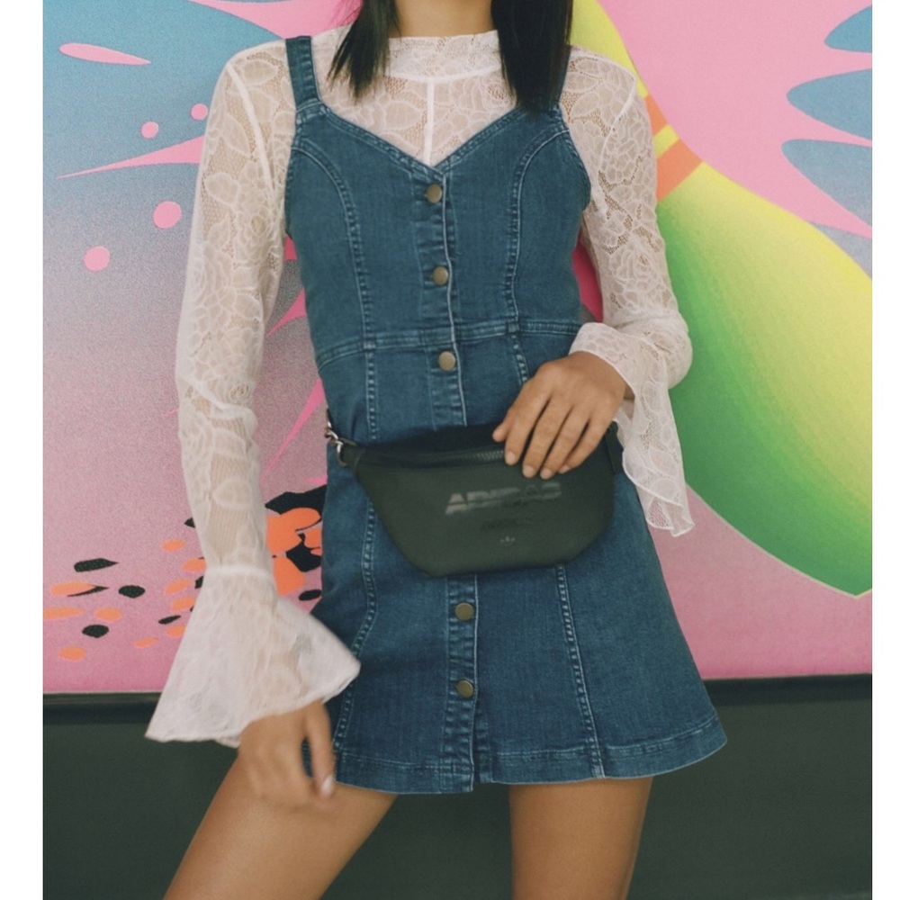 Denim mini dress